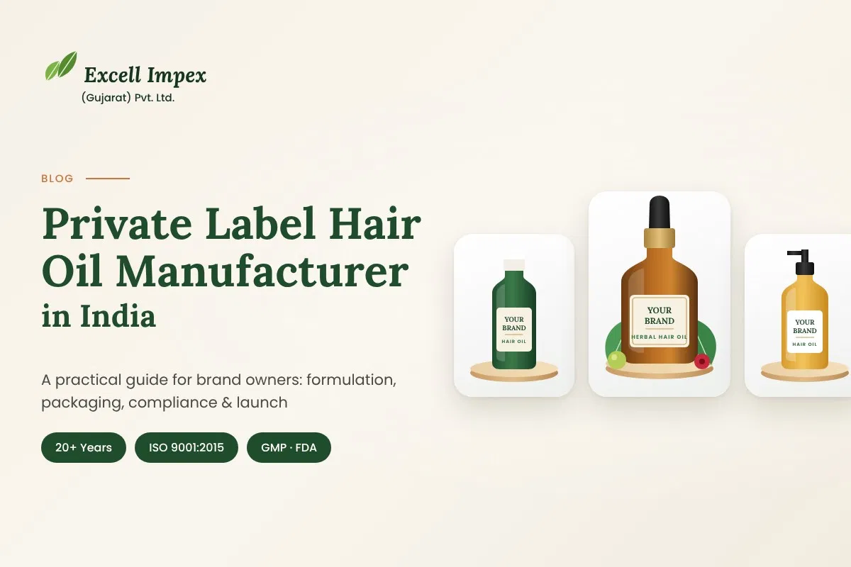 Private Label Hair Oil Manufacturing in India