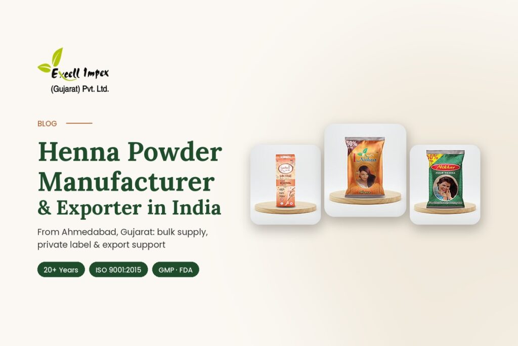 Henna Powder Manufacturer & Exporter in India